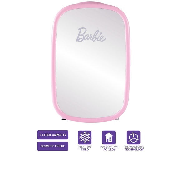 Barbie Pink Mini Fridge - Picture 3 of 8